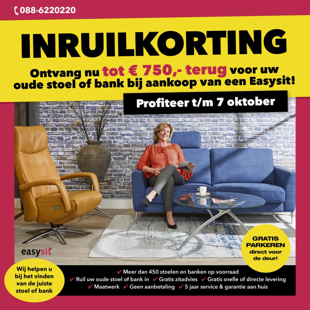 Inruilkorting bij Easysit